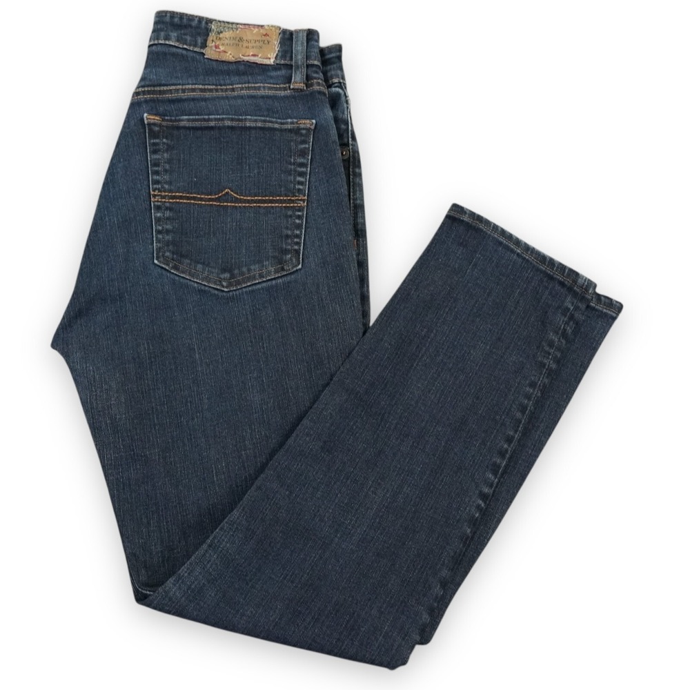 Denim Supply Ralph Lauren Jeans Womens 29x26 Blue Hi‎ Rise Skinny Denim Logo